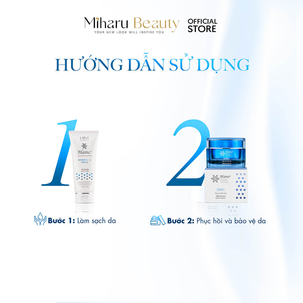 Combo trị nám, sáng da blanc2 - 2 món
