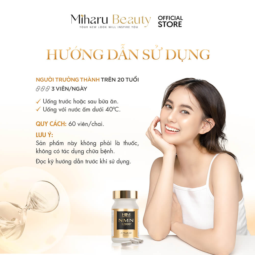 Viên uống trẻ hóa NMN 12000