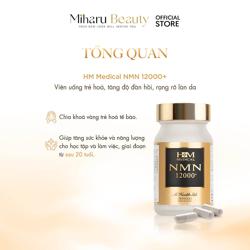 Viên uống trẻ hóa NMN 12000