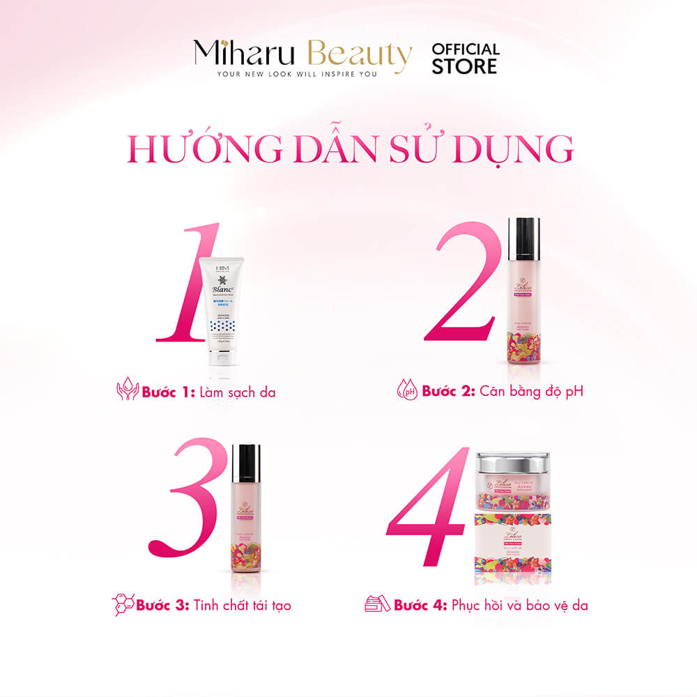 Combo phục hồi tổn thương và tăng cường tế bào mầm -  Lilica Face Lotion, Face Essence, Face Cream