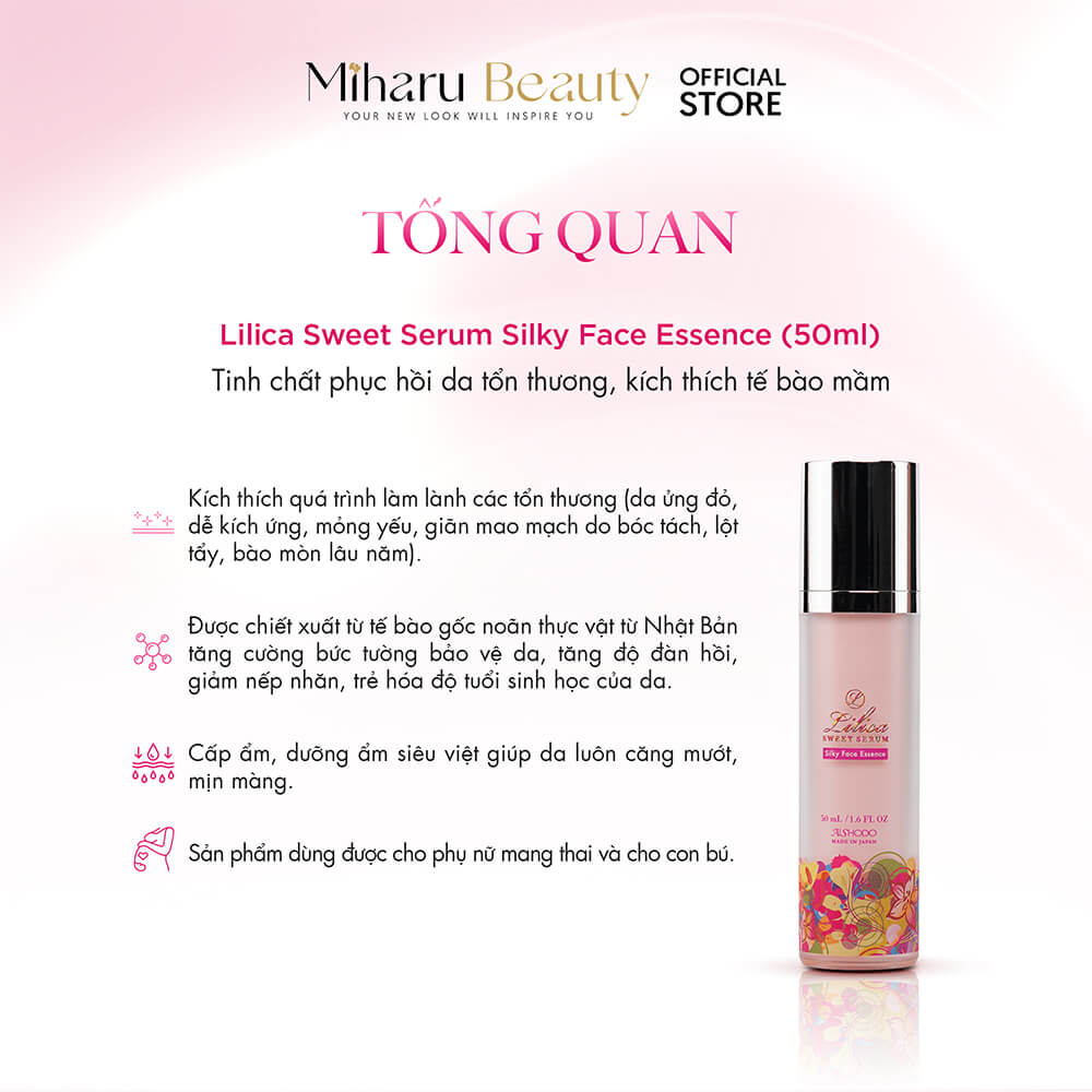 Tinh chất phục hồi da tổn thương, kích thích tế bào mầm - Lilica Sweet Serum Silky Face Essence